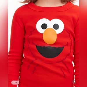 NWT Hanna Andersson Elmo Sesame Street Long John Pajama Set, 2T